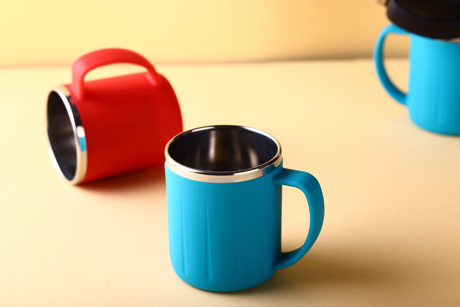 Happy Time Steel Cups