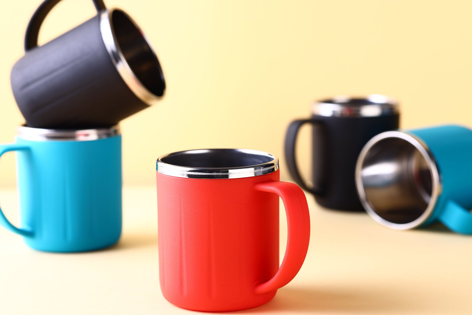 Happy Time Steel Cups